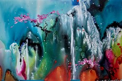 On the Shores of Love by Danielle O'Connor Akiyama - Original Painting on Box Canvas sized 48x40 inches. Available from Whitewall Galleries